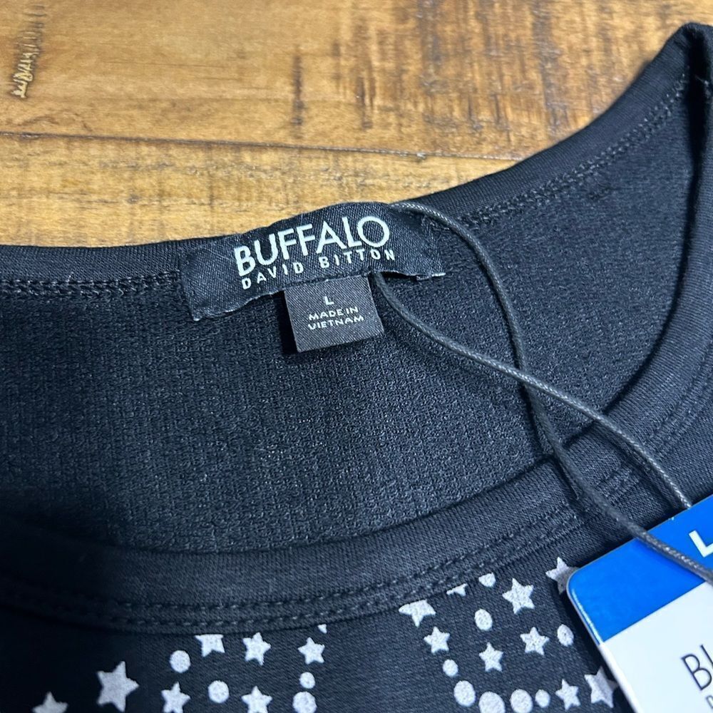 Buffalo Women’s French Terry Short Sleeve Top - Picture 11 of 12